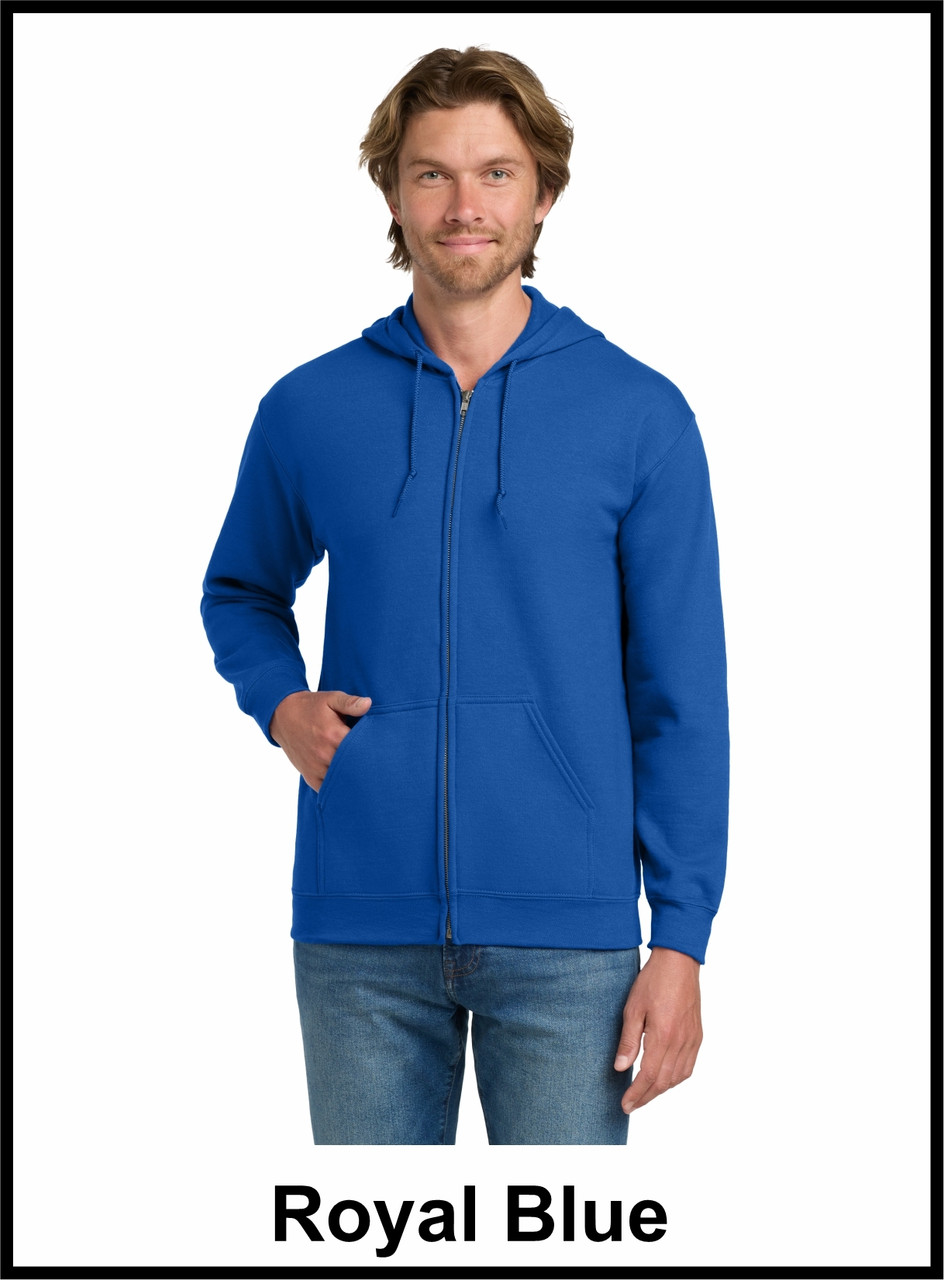 Royal Blue Zipped Hooded