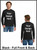 Custom Printed, Black Long sleeve T-Shirts, Full Front and Full Back, One Color