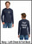 Custom Printed, Navy Long sleeve T-Shirts, Left Chest and Full Back, One Color