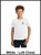 Custom Printed, Youth White T-Shirts, Left Chest, One Color