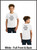 Custom Printed, Youth White T-Shirts, Full Front and Full Back, One Color