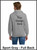 Custom Printed, Sport Gray Zipped Hooded,  Full Back, One Color