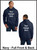 Custom Printed, Navy Hooded, Full Front and Full Back, One Color