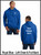 Custom Printed, Royal Blue Hooded, Left Chest and Full Back, One Color