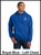 Custom Printed, Royal Blue hooded, Left Chest,  One Color