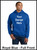 Custom Printed, Royal Blue Hooded, Full Front, One Color