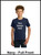 Custom Printed, Navy Youth T-Shirts, Full Front, One Color