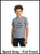 Custom Printed, Youth Sport Gray T-Shirts, Full Front, One Color