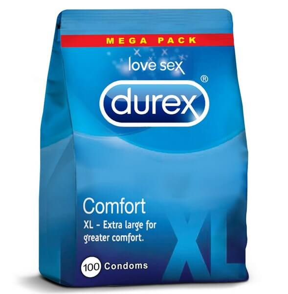 Durex Comfort XL Large Condoms Bulk Packs 200 Condoms - Large