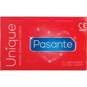 Pasante Unique Latex Free Thin Condoms 9 Condoms - Thin