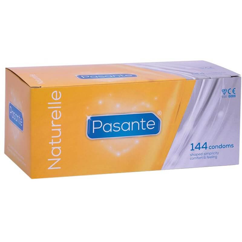 Pasante Naturelle Regular Condoms Bulk Packs 144 Condoms - Natural