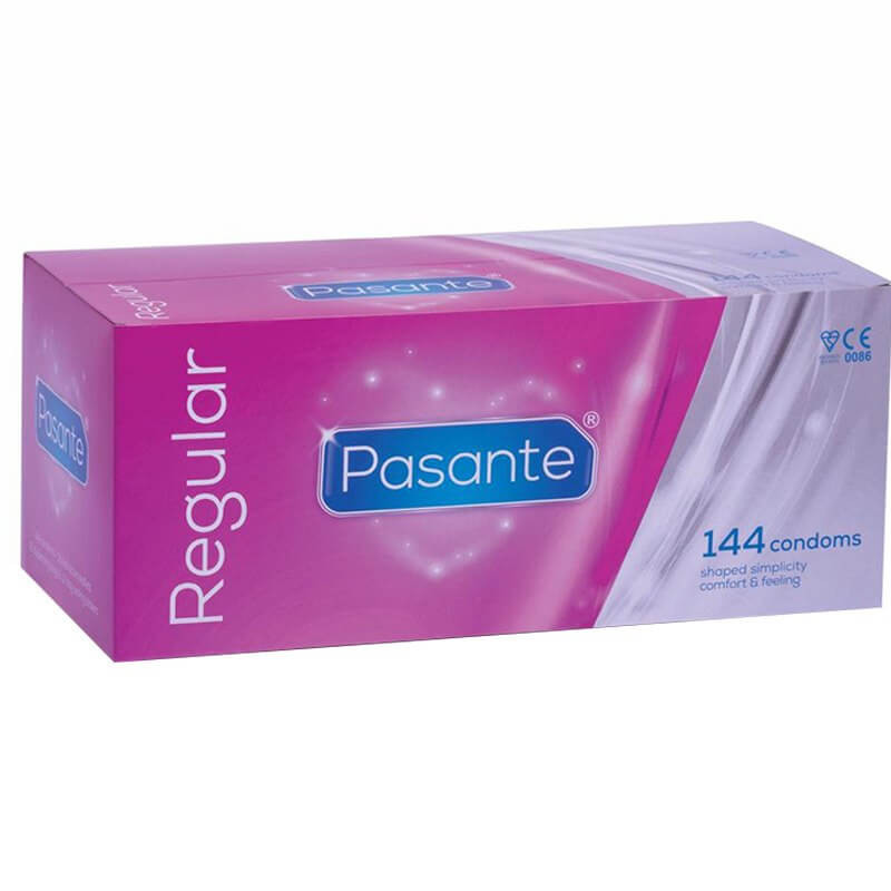 Pasante Regular Condoms Bulk Packs 432 Condoms - Natural