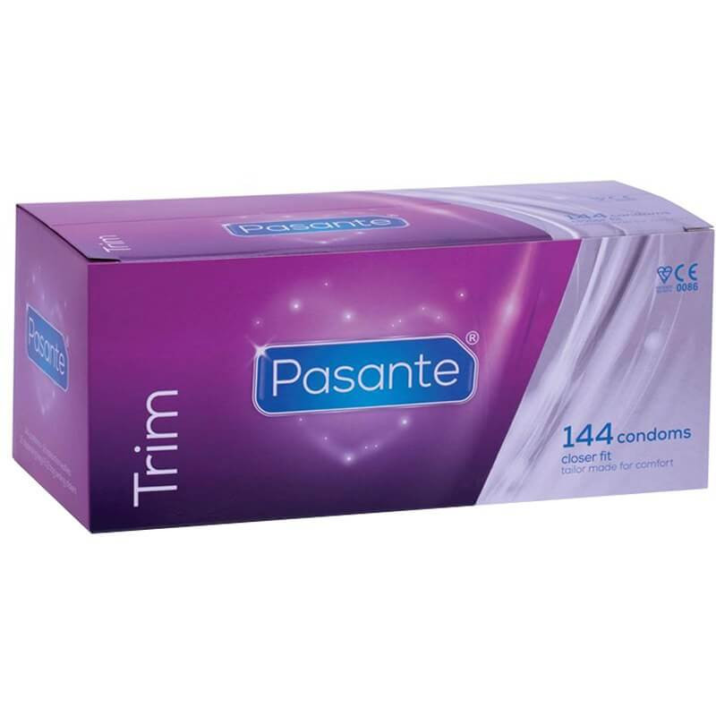 Pasante Trim Small Condoms Bulk Packs 144 Condoms - Small