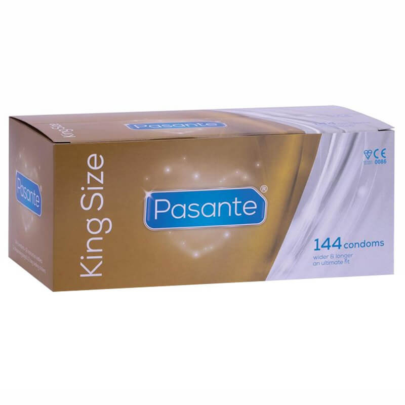 Pasante King Size Large Condoms Bulk Packs 288 Condoms - Large