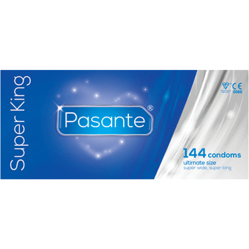 Pasante Super King Large Condoms Bulk Packs 144 Condoms - Large