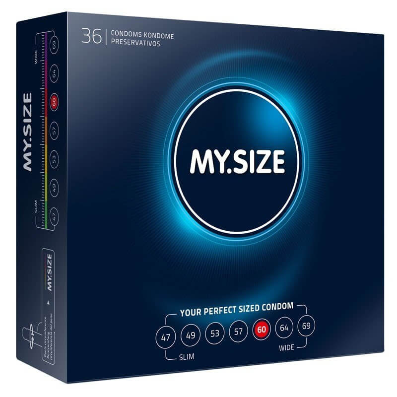 My Size 60mm Large Condoms Bulk Packs 72 Condoms - Large