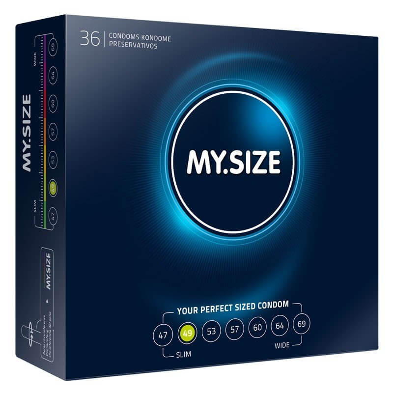 My Size 49mm Small Condoms Bulk Packs 72 Condoms - Small