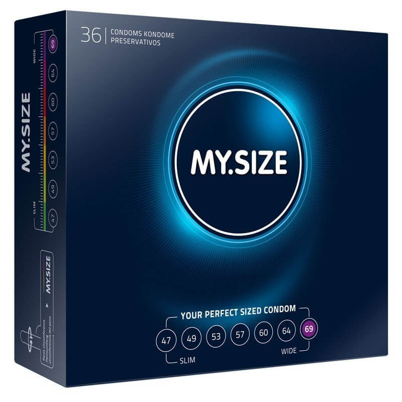 My Size 69mm Large Condoms Bulk Packs 72 Condoms - Large