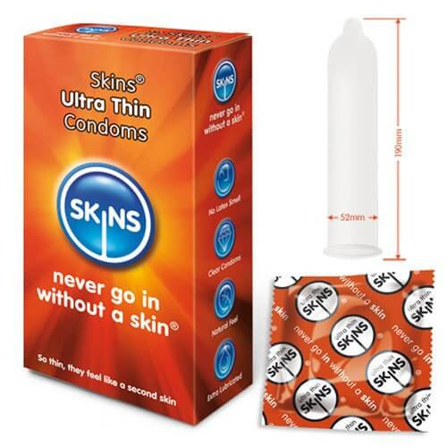 Skins Ultra Thin Condoms Bulk Packs 100 Condoms - Thin