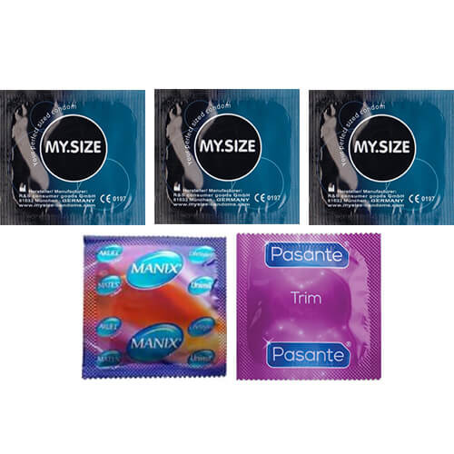 Small Size Condoms Trial Pack (5 Pack) Small - Small