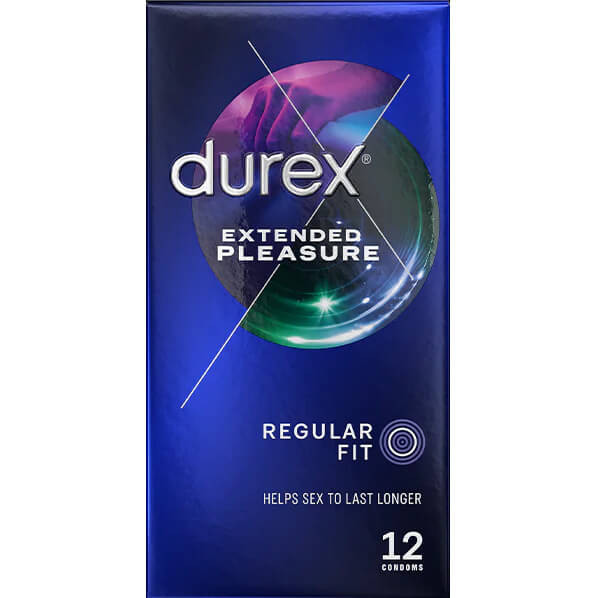 Durex Extended Pleasure Climax Delay Condoms (Durex Performa) 12 Condoms - Delaying