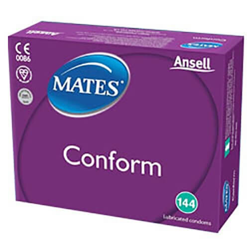 Mates Conform Small Condoms Bulk Packs 864 Condoms - Small