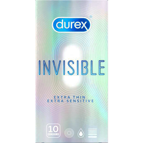 Durex Invisible Extra Thin Extra Sensitive Condoms 3 Condoms (trial) - Thin
