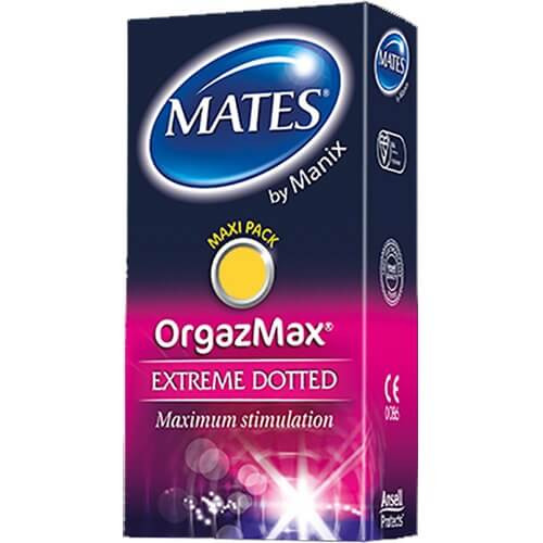 Mates Orgazmax Extreme Dotted Condoms 40 Condoms - Textured