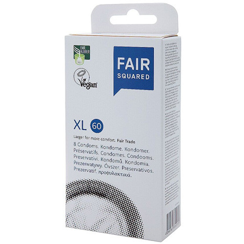 Fair Squared XL Large Condoms (Vegan Friendly) 40 Condoms - Large