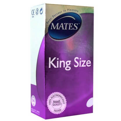 Mates King Size Large Condoms 40 Condoms - Large