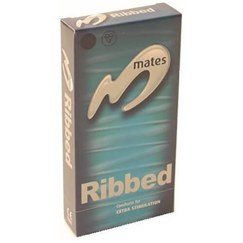 Mates Ribbed Textured Condoms 20 Condoms - Textured