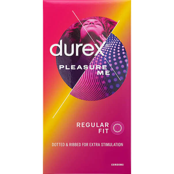 Durex Pleasure Me Ribbed & Dotted Textured Condoms 10 Condoms - Textured