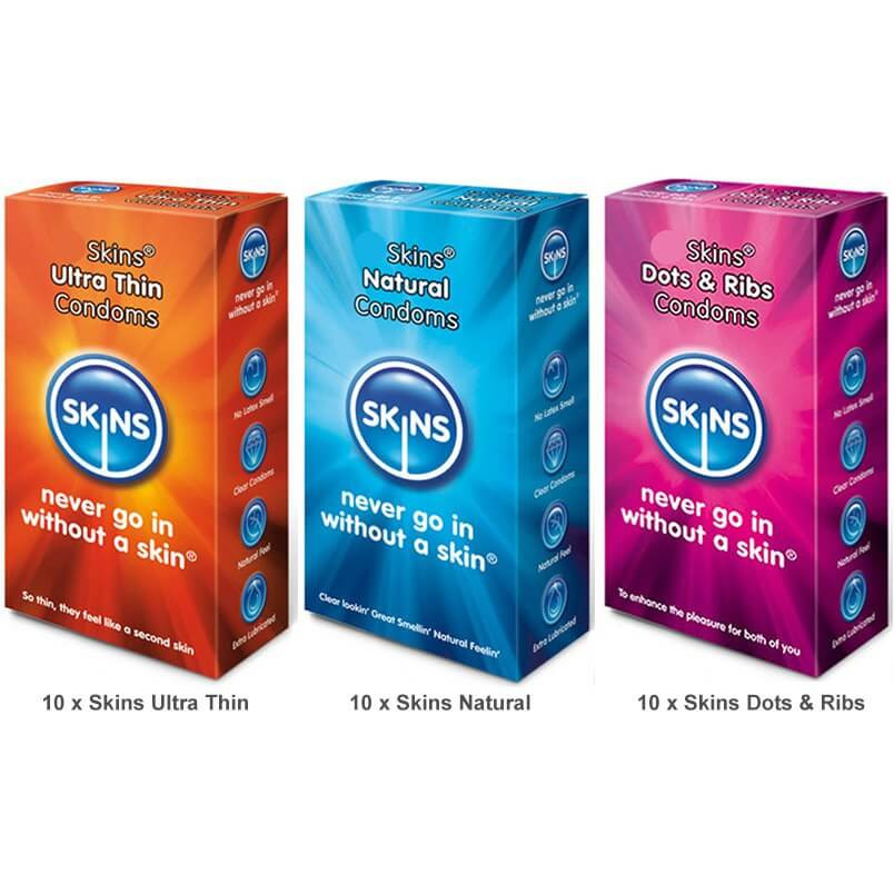 Skins Condoms Value Pack (30 Pack) Various - Natural