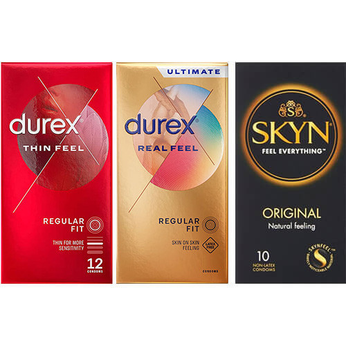 Thin Condoms Value Pack (32 Pack) Various - Sensation