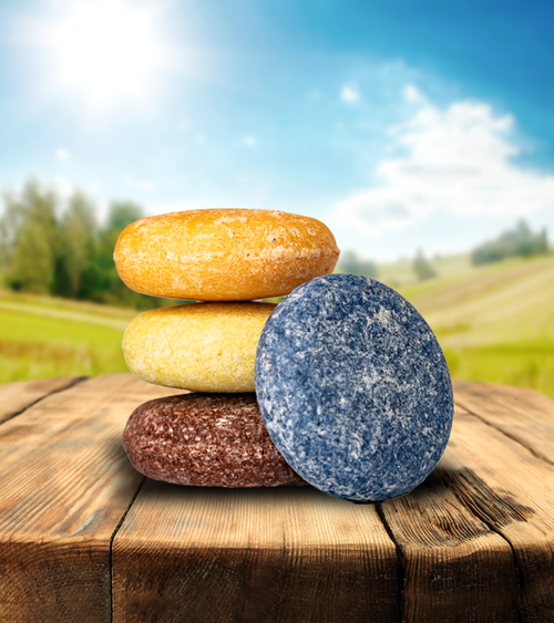 Naturally made Shampoo and Conditioner bars. Great for Travel and great for the environment.
