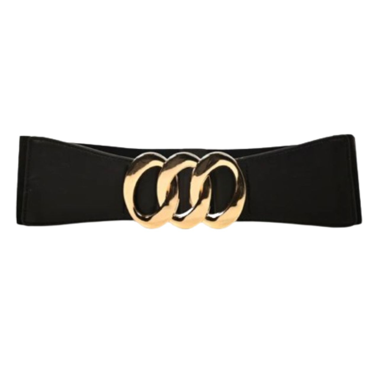 LINK BUCKLE STRETCH BELT Braided Stretch Elastic Belt 1 1/4 main image 3