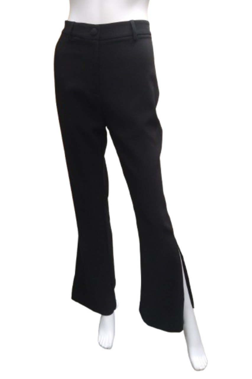 Flare Side Slit Pants - Vita Boutique display picture 1