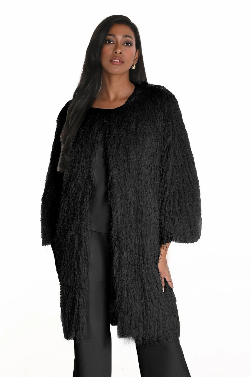Eyelash Fringe Knit Jacket - Vita Boutique Eyelash Fringe Knit Jacket - Vita Boutique