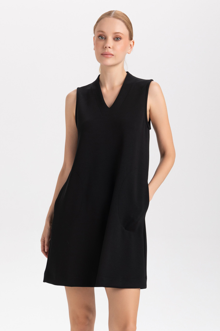 Tank Dress with Pockets medium f25-i:blk