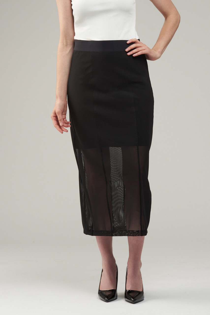 Mesh Overlay Skirt - Vita Boutique