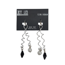 Front of the Pearl Spiral Earrings SKU 729 from Jeff Lieb