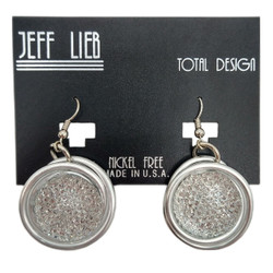 Front of the Crystal Drop Earrings from Jeff Lieb