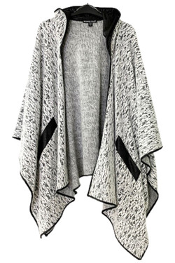 Louis Vuitton Pristine Poncho Cape with Fox Fur Collar Small Dark Gray -  BougieHabit