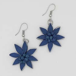 Blue Amaya Flower Earrings SKU 26570 from Sylca Designs