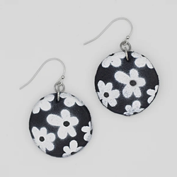 Paquerette Black and White Earrings SKU 26610 from Sylca Designs