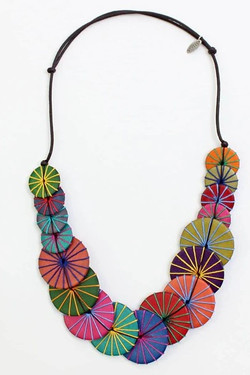 Multicolored Azalea Necklace SKU 26558 from Sylca Designs