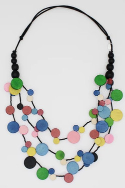 Colorful Multi Strand Millie Necklace SKU 26603 from Sylca Designs