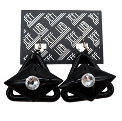 Black Geometric Pendant Earrings SKU 28590 from Jeff Lieb