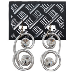 Silver Spiral Pendant Earrings SKU 28575 from Jeff Lieb