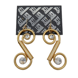 Gold-Tone Spiral Pendant Earrings SKU 29617 from Jeff Lieb